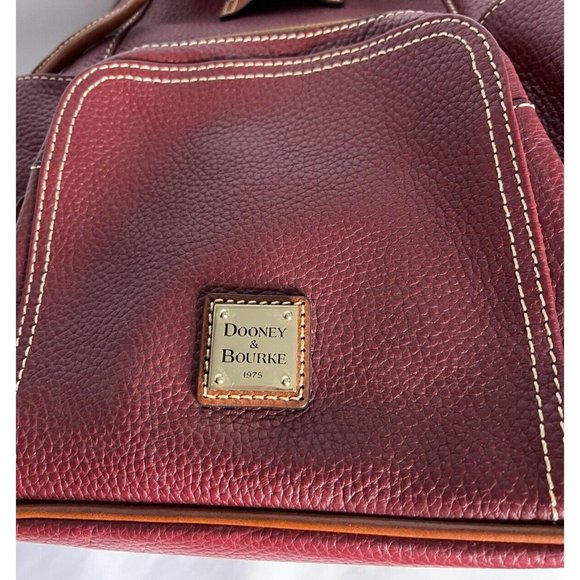 Dooney & Bourke Wine Red Color Pebble Grain Leather Large Murphy Backpack NWOT - Picture 12 of 15